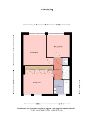 Floorplan - Meteorenstraat 29, 8303 BC Emmeloord